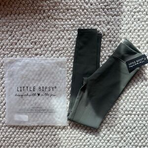 Little Bipsy Kids ribbed leggings Bottoms in Olive Green